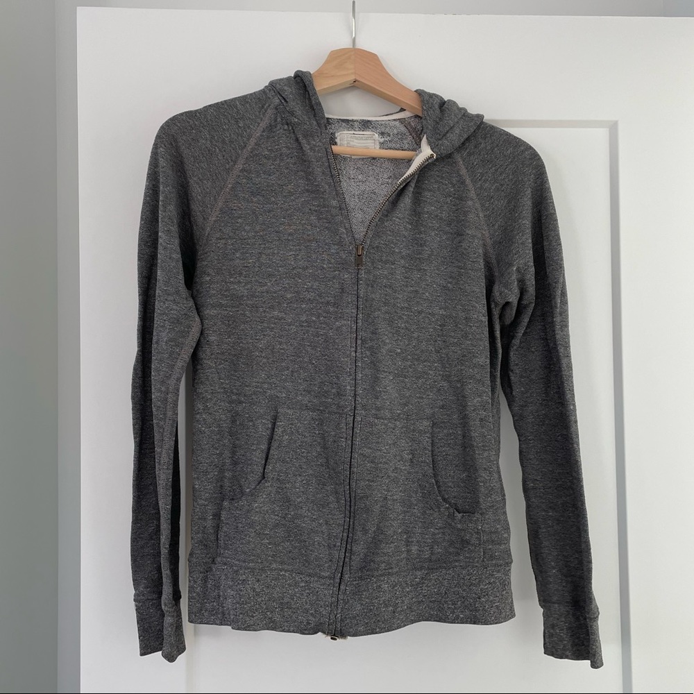 Current Elliott lightweight heather gray hoodie size 0